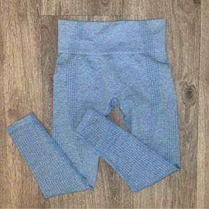 Blue workout leggings